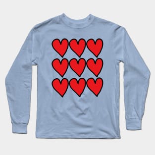 Hearts love Long Sleeve T-Shirt